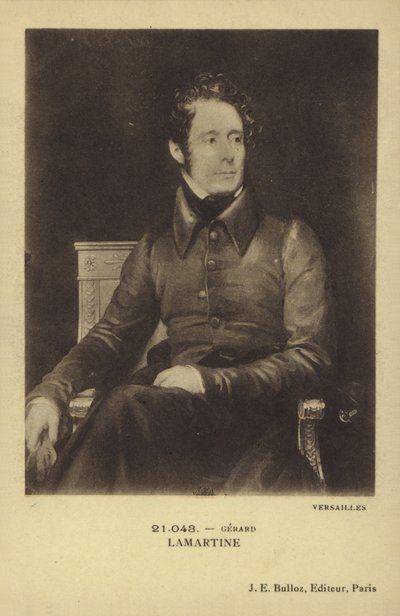 Alphonse de Lamartine af French School