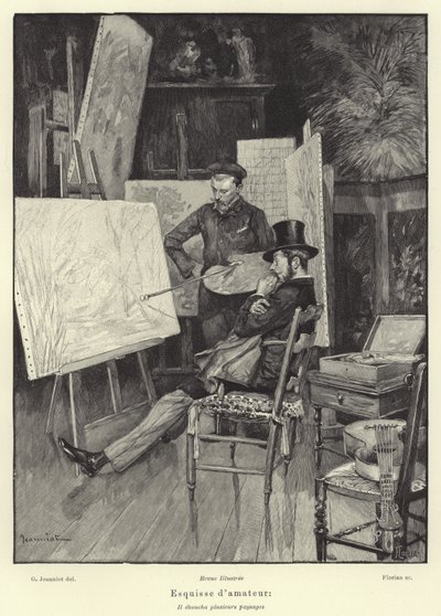 Amatør sketch af French School