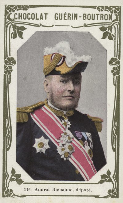 Admiral Bienaime, MP (farvet foto) af French School