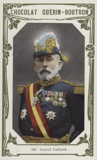 Amiral Caillard (farvet foto) af French School