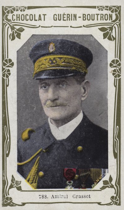 Amiral Grasset (farvet foto) af French School
