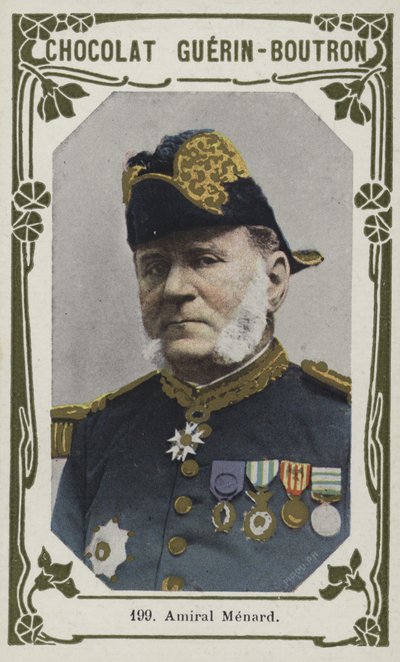 Amiral Menard (farvet foto) af French School