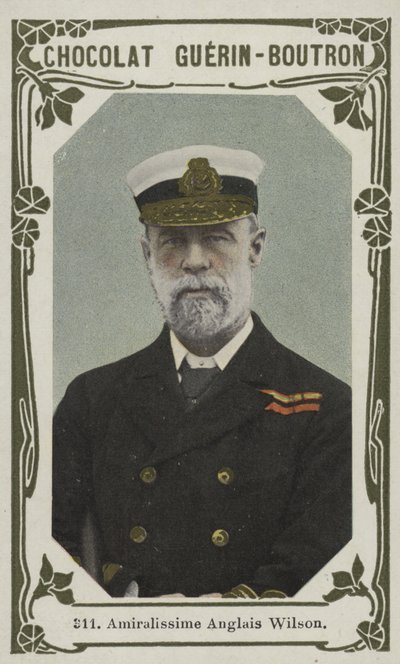 Britisk admiral Wilson (farvet foto) af French School