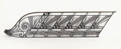 En art deco-trappebalustrade designet af Delion, ca. 1920