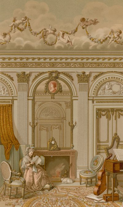 Et interiør i Ludvig XVI
