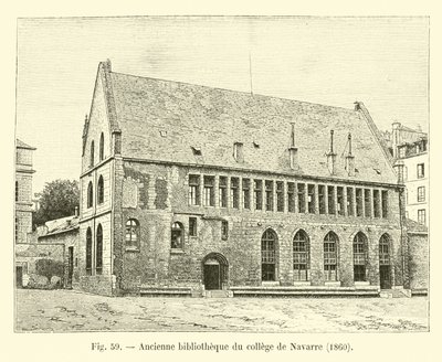 Tidligere Navarra højskolebibliotek, 1860 af French School