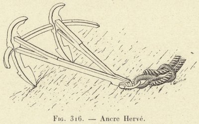 Ancre Herve (gravering) af French School