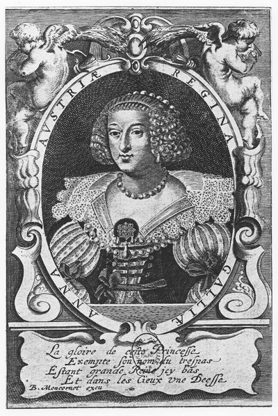 Anna von Österreich (Gravur) von French School