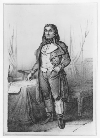 Antoine Quentin Fouquier de Tinville (litho) af French School