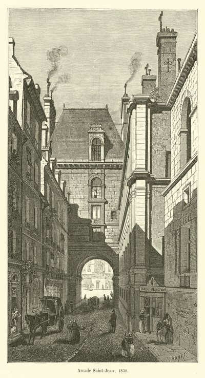 Arcade Saint-Jean, 1830 af French School