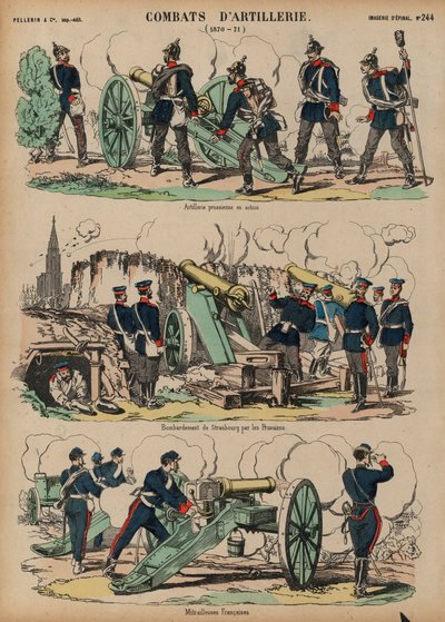 Artillery in action, Franco-Prussian War, 1870-1871dani af French School