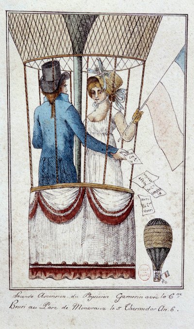 Ascension of the physicist Andre Jacques Garnerindani af French School