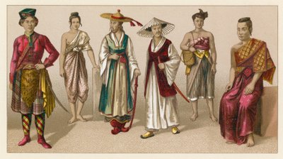 Asien Kostume af French School