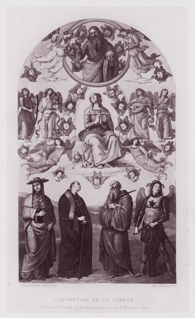 Assumption of the Virgin, maleri af Perugin på kunstakademiet i Firenze af French School
