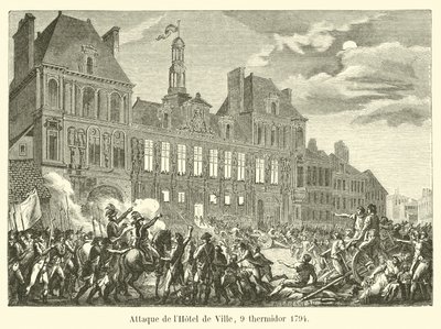Angreb på Hôtel de Ville, 9 Thermidor 1794 af French School