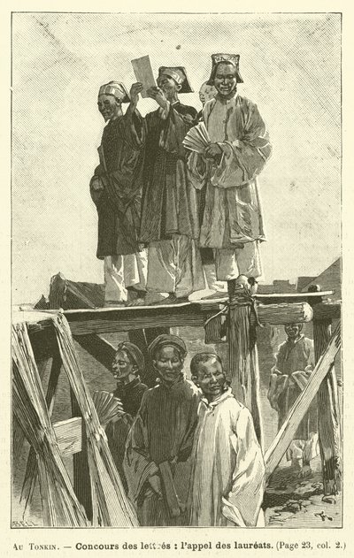 Au Tonkin (gravering) af French School