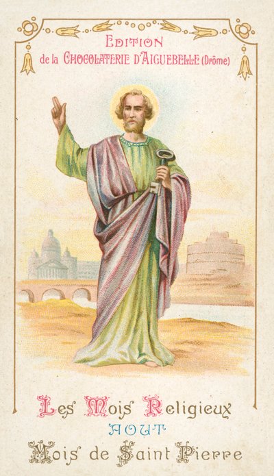 August, Sankt Peters måned (chromolitho) af French School