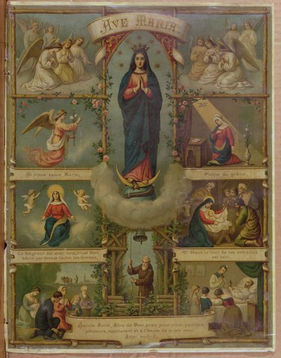 Ave Maria bønnekort af French School