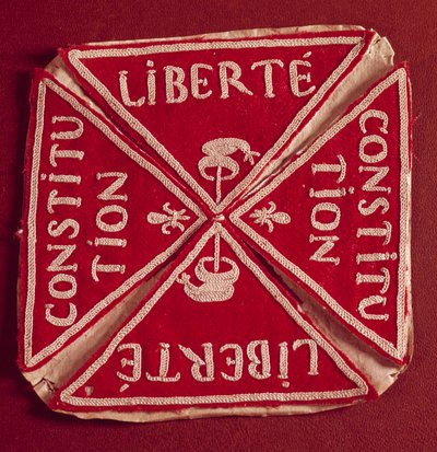 Badge for den første franske republik "Liberte Constitution" af French School