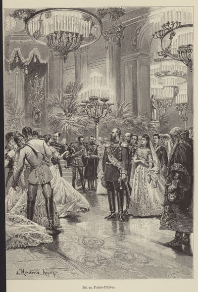 Bal ved Vinterpaladset (gravering) af French School