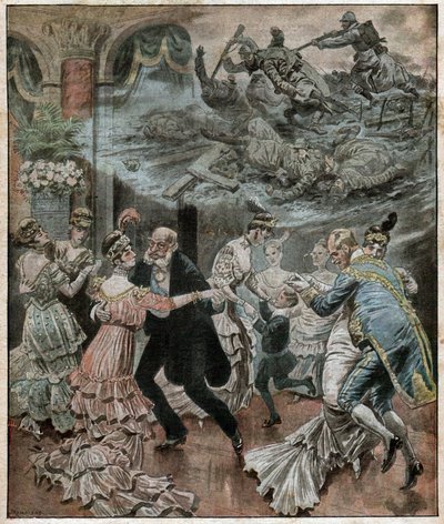 Bal i Berlin i 1916 (tryk) af French School