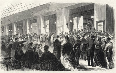 Banque - Societe Generale - udstedelse af fem og to francs - 1871 af French School