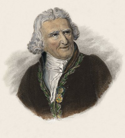 Baron Antoine Augustin Parmentier (1737-1813), fransk farmaceut, diætist og agronom. i "Portrætter af nyttige mænd" af French School
