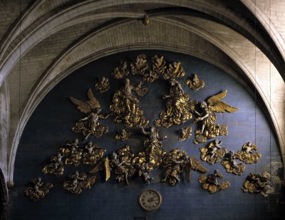 Barok arkitektur: indretning (1600-tallet). Mur på bagsiden af skibet i Church of Our Lady of the Angels (Our Lady of the Angels). L