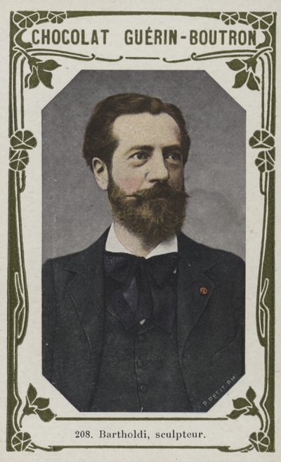 Bartholdi, billedhugger (farvet foto) af French School