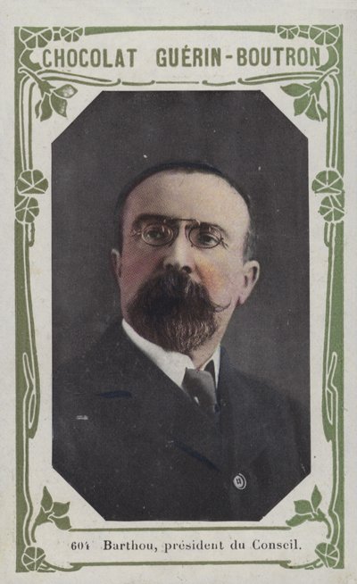 Barthou, præsident du Conseil (farvet foto) af French School