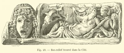 Bas-relief fundet i Byen af French School