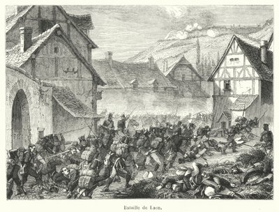 Slaget ved Laon (gravering) af French School
