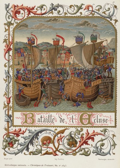 Battle of the Lock (chromolitho) af French School