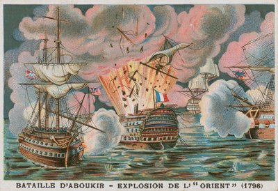 Slaget ved Aboukir Bay, 1798 af French School