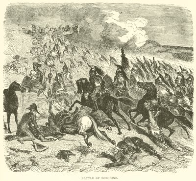 Slaget ved Borodino (gravering) af French School