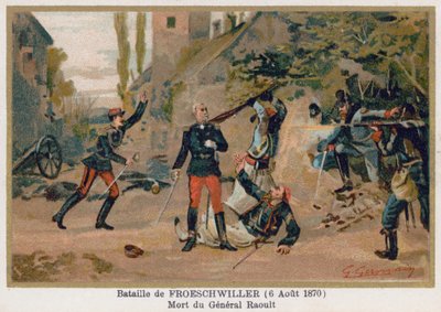 Slaget ved Froeschwiller, General Raoults død af French School