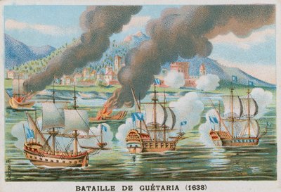 Slaget ved Guetaria, 1638 af French School