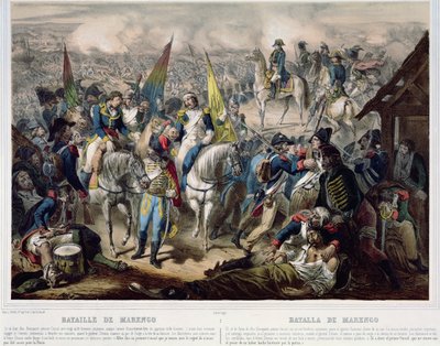 Slaget ved Marengo 14. juni 1800 af French School