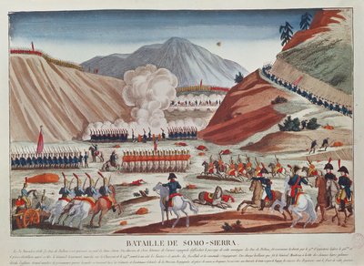 Slaget ved Somosierra den 30. november 1808 af French School