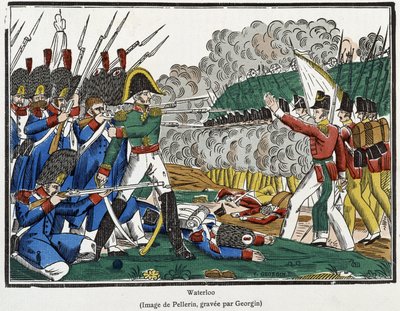Slaget ved Waterloo, 18. juni af French School