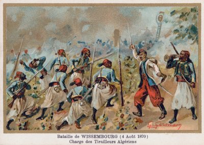 Slaget ved Wissembourg, anklage for algeriske træfninger af French School