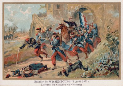 Slaget ved Wissembourg, forsvar af Chateau Geisberg af French School