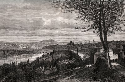 Bellevue (Seine-et-Oise) - indgravering i "La France illustrée: geografi, historie, statistisk administration" af V.A. Malt-Brown. 1884 af French School