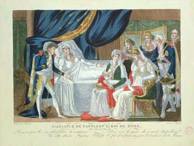 Fødsel af Napoleon II, konge af Rom, 20. marts, 1811 af French School