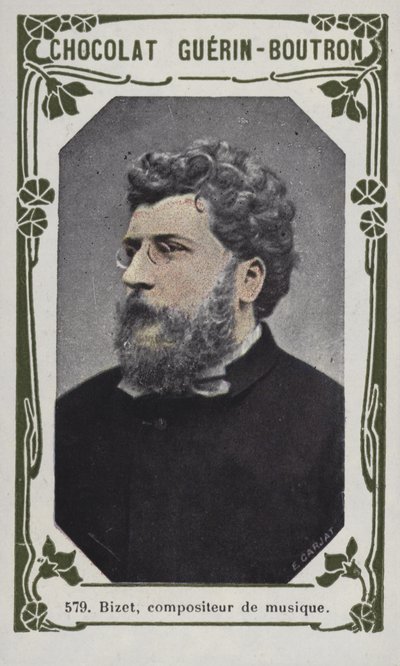 Bizet, musikkomponist (farvet foto) af French School