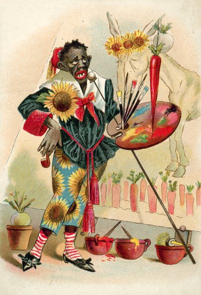 Sort kunstner (chromolitho) af French School