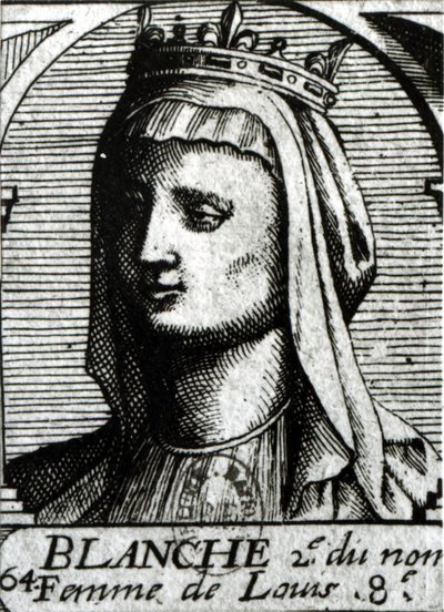 Blanche af Castilien (1188-1252) Dronning af Frankrig af French School