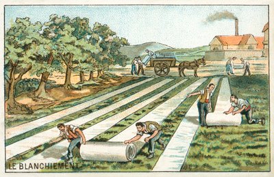 Blegning (chromolitho) af French School