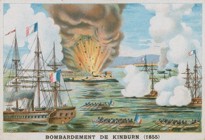Bombardement af Kinburn, 1855 af French School