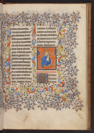 Timebog, Tilføj MS 32454 f.12r, Frankrig af French School